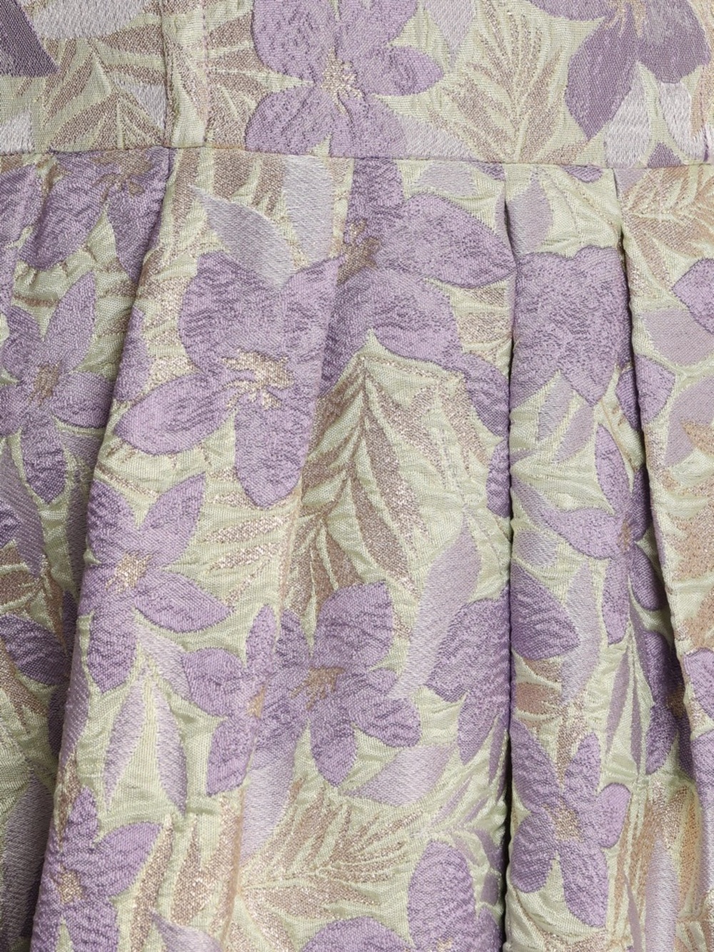 Petal & Pup Lavender and Cream Strapless Floral Midi Dress - Picture 5 of 5